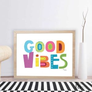 Lámina "Good vibes"