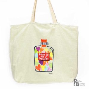 Tote Bag "Break in case of emergency"