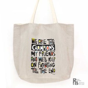 Tote Bag "We are the champions"